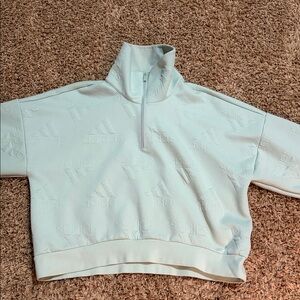 Adidas Pastel Green Embossed Pullover size L
